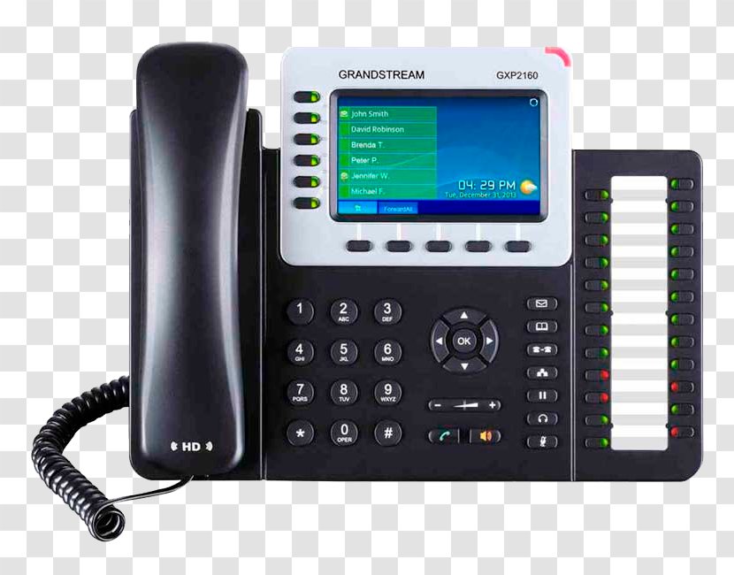 Grandstream Networks GXP2160 VoIP Phone Voice Over IP Telephone - Communication - Business Transparent PNG