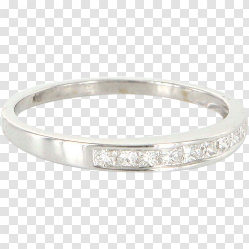 Wedding Ring Princess Cut Silver Gold Transparent PNG
