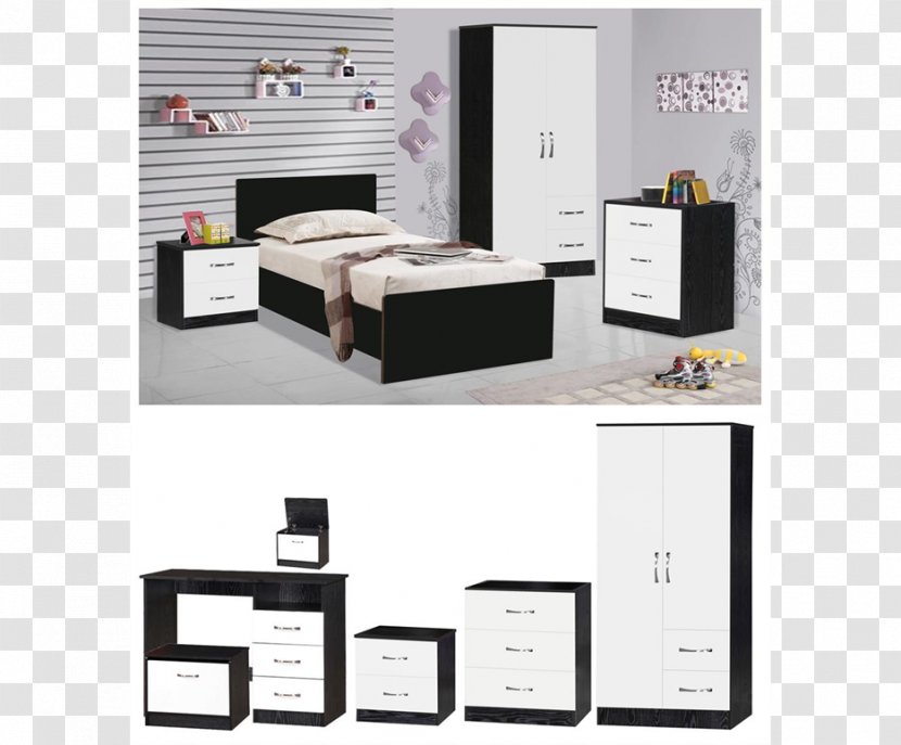 Bedroom Furniture Sets Bedside Tables Armoires & Wardrobes - Silhouette - Table Transparent PNG