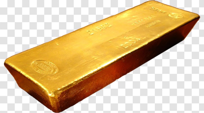Gold Bar Precious Metal Ingot Transparent PNG