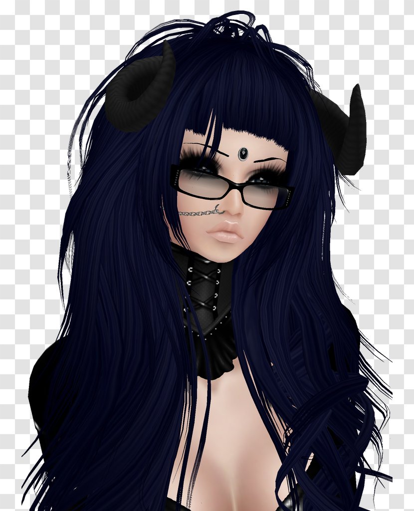 Black Hair IMVU Avatar Pinterest - Cartoon Transparent PNG