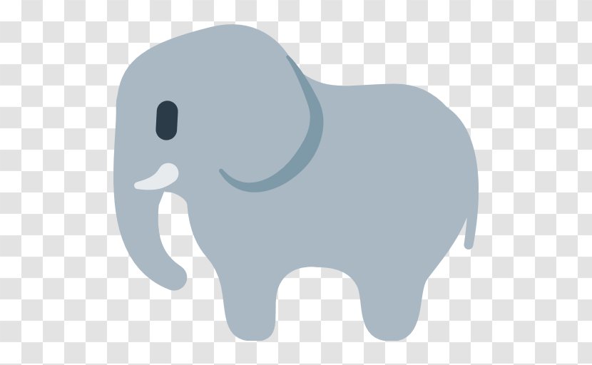 African Elephant Emojipedia Unicode - Dog Like Mammal - BLOSSOM Transparent PNG