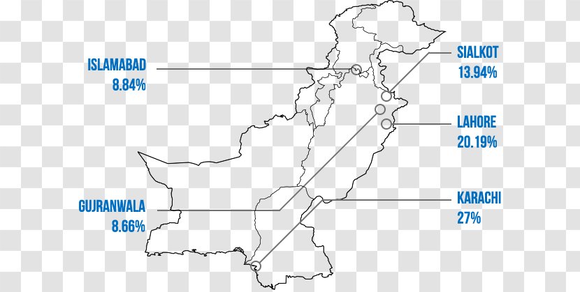 Pakistan Car Map Pie Chart - Hand Transparent PNG