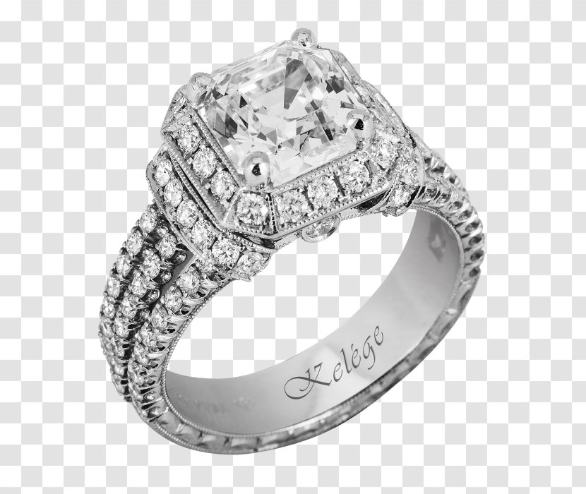 Diamond Wedding Ring Engagement Jewellery - Creative Rings Transparent PNG