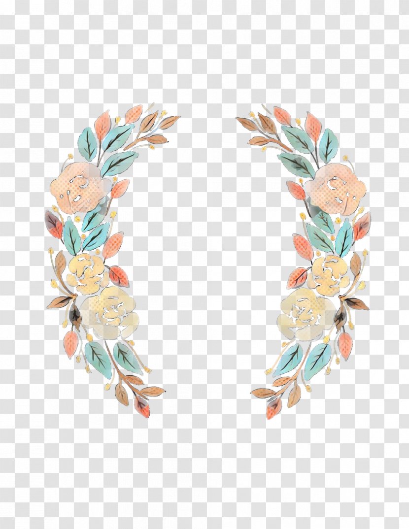 Peach Flower - Headband Transparent PNG