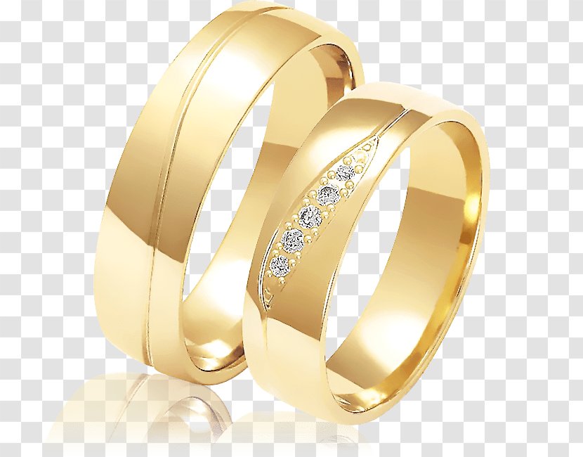 Wedding Ring Gold Brilliant Transparent PNG