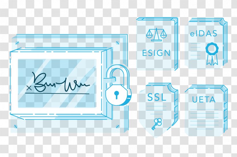 Electronic Signature User Design Internet - Computer Software - Cloud Secure Transparent PNG