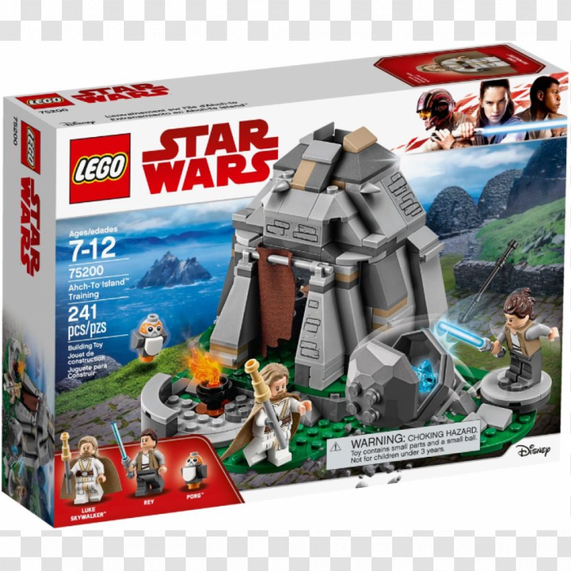 Rey LEGO 75200 Star Wars Ahch-To Island Training Luke Skywalker Lego - Minifigure - Canada Transparent PNG