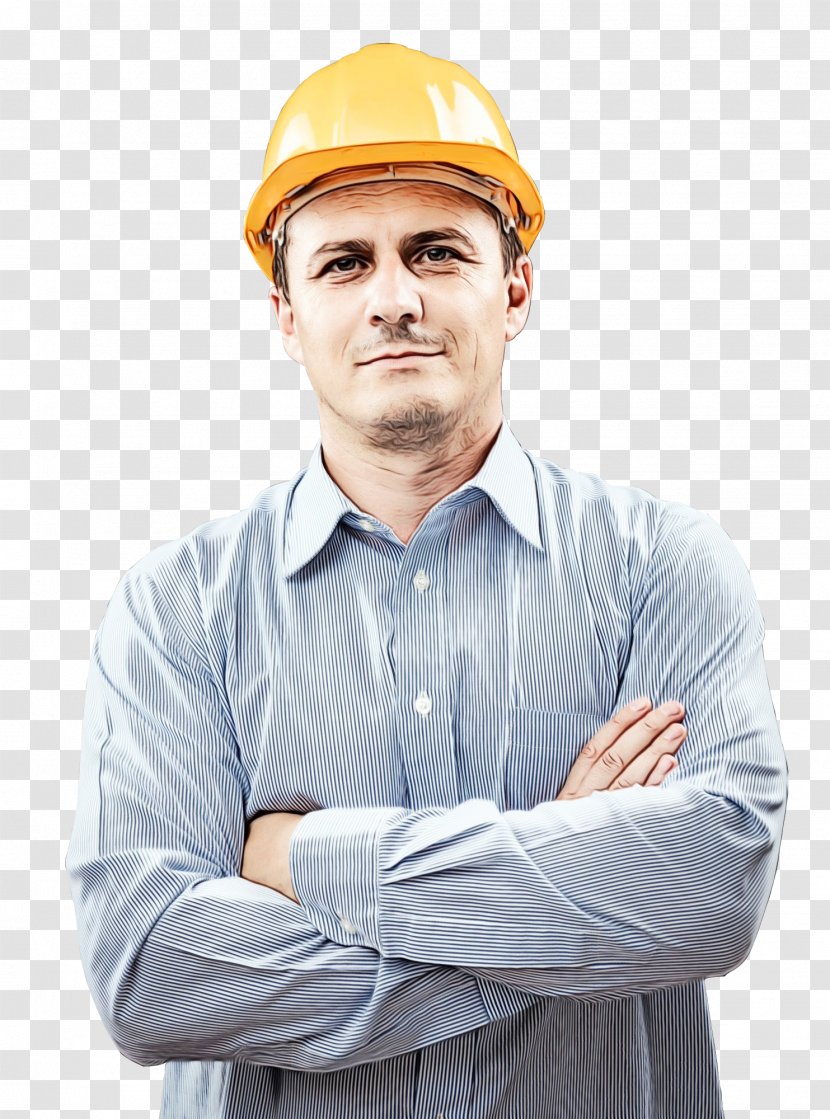 Hard Hat Personal Protective Equipment Engineer Blue-collar Worker - Workwear - Whitecollar Headgear Transparent PNG