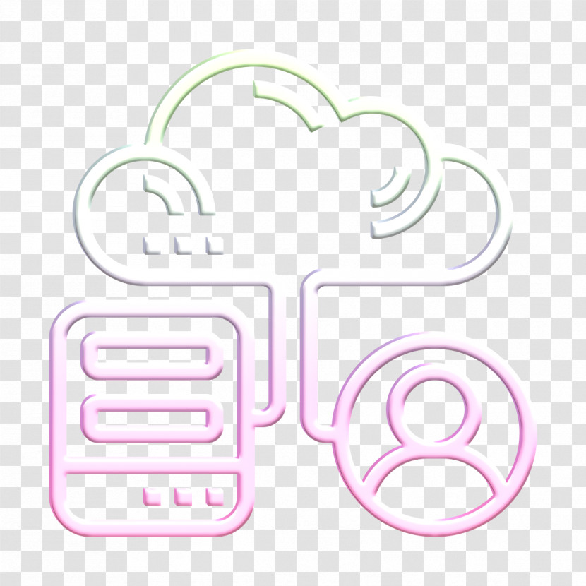 Hybrid Icon Cloud Icon Cloud Service Icon Transparent PNG