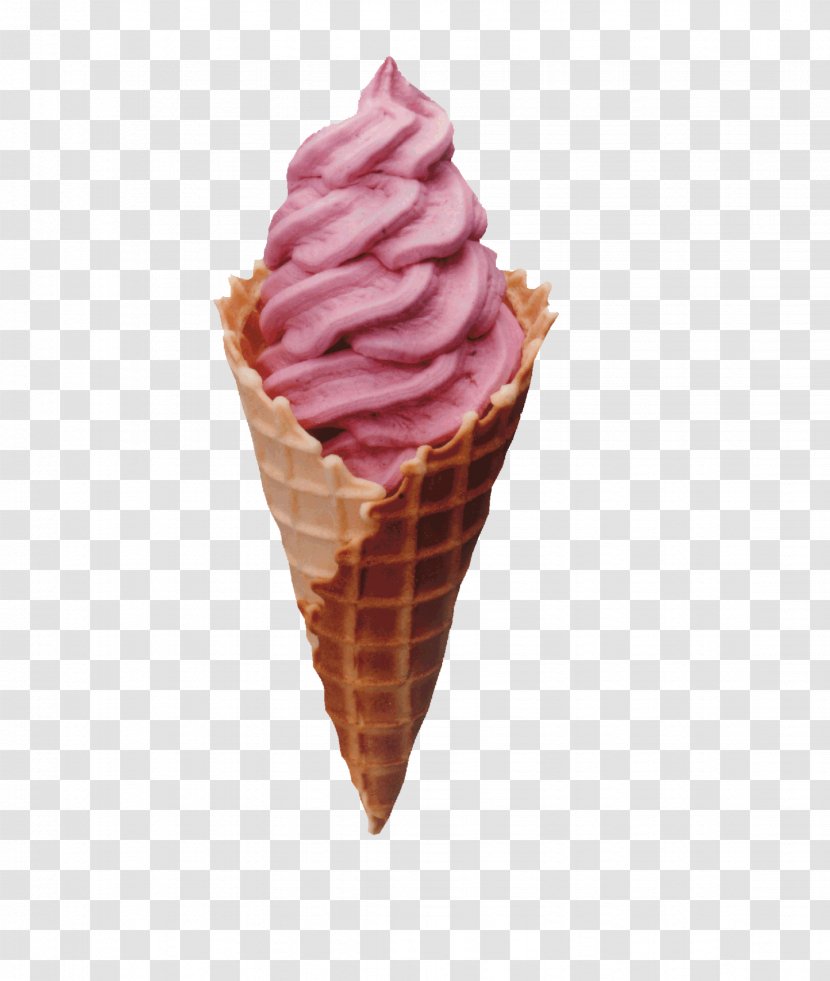 Ice Cream Cone Snow Cake - Strawberry Cones Transparent PNG