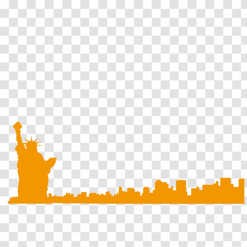 Statue Of Liberty Euclidean Vector - Rectangle - And The City Transparent PNG