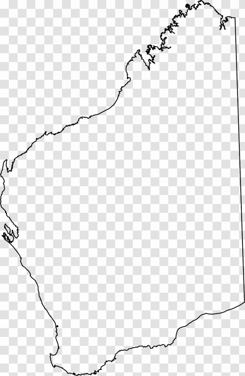 World Map Blank Western Australia Transparent PNG