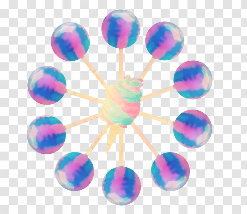 Lollipop Cartoon - Sundae - Ball Magenta Transparent PNG