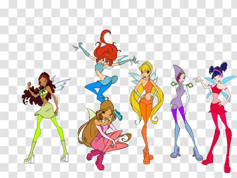 Roxy Musa Tecna Bloom Aisha - Art - Winx Transparent PNG