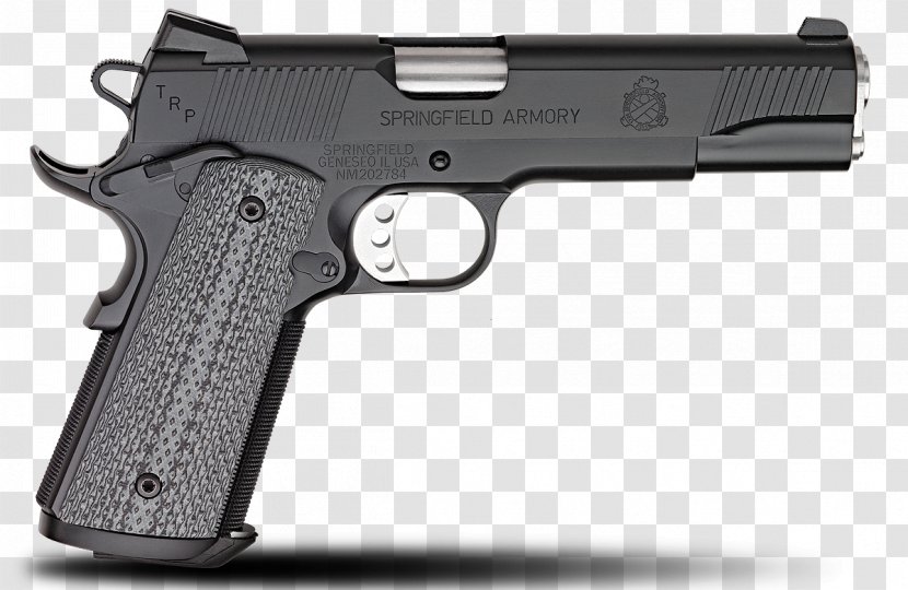 Springfield Armory .45 ACP Firearm M1911 Pistol - Air Gun - Handgun Transparent PNG