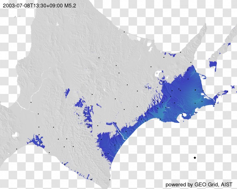 Map Water Hokkaido Ecoregion - Ocean Transparent PNG