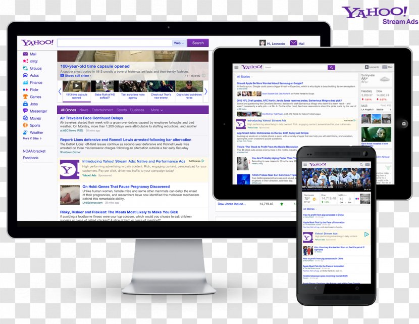 Native Advertising Video Yahoo! Display - Email Transparent PNG