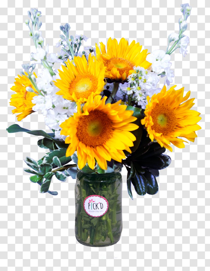 Common Sunflower Flower Bouquet Cut Flowers Floral Design - Personality Quiz Transparent PNG
