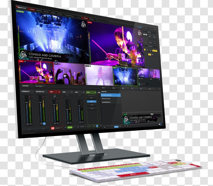 Streaming Media Digital Video Broadcasting LED-backlit LCD Television - Led Backlit Lcd Display - Wowza Engine Transparent PNG