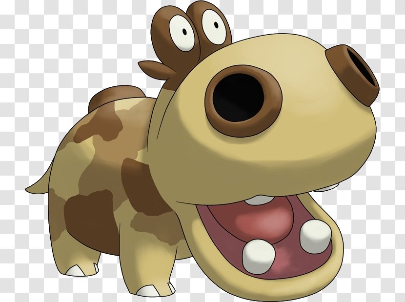 Dog Pokémon X And Y Ranger Adventures Hippopotas - Pok%c3%a9mon Transparent PNG