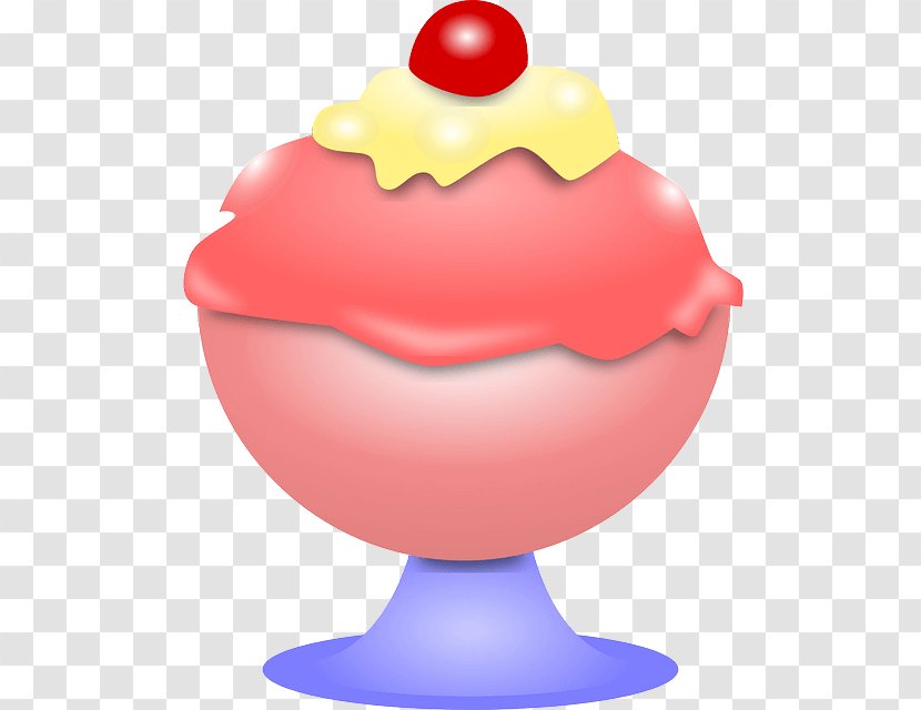 Ice Cream Cones Sundae Strawberry Transparent PNG
