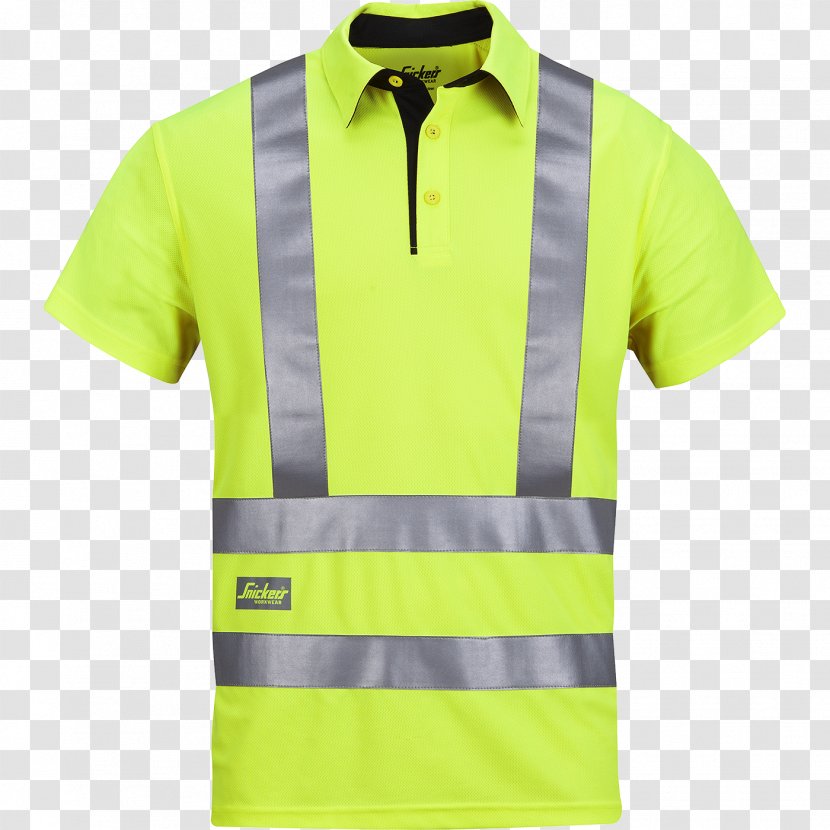 T-shirt High-visibility Clothing Polo Shirt Workwear - Snickers Transparent PNG