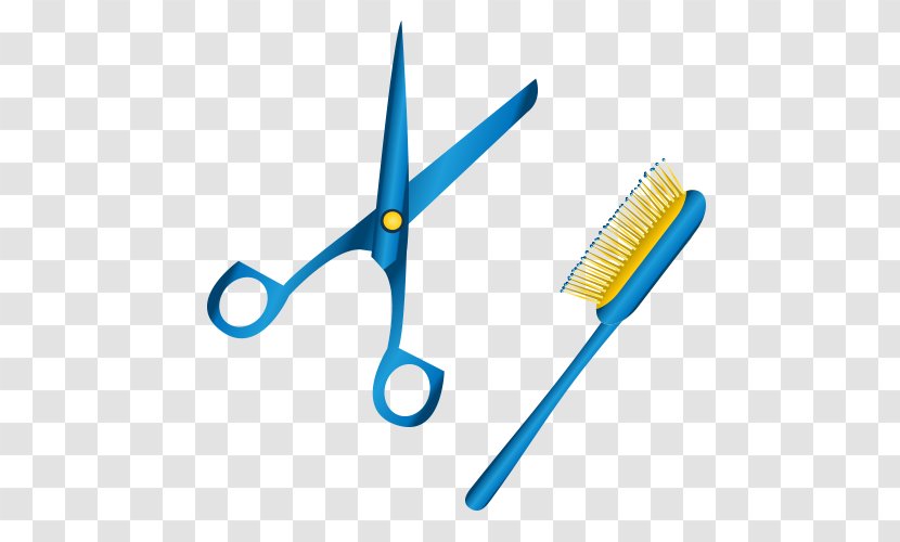 Comb Hairstyle Scissors Hair-cutting Shears - Hair - Haircut Transparent PNG