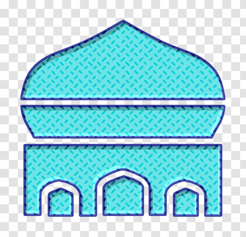 Masjid Icon Muslim Pray - Teal - Rectangle Transparent PNG