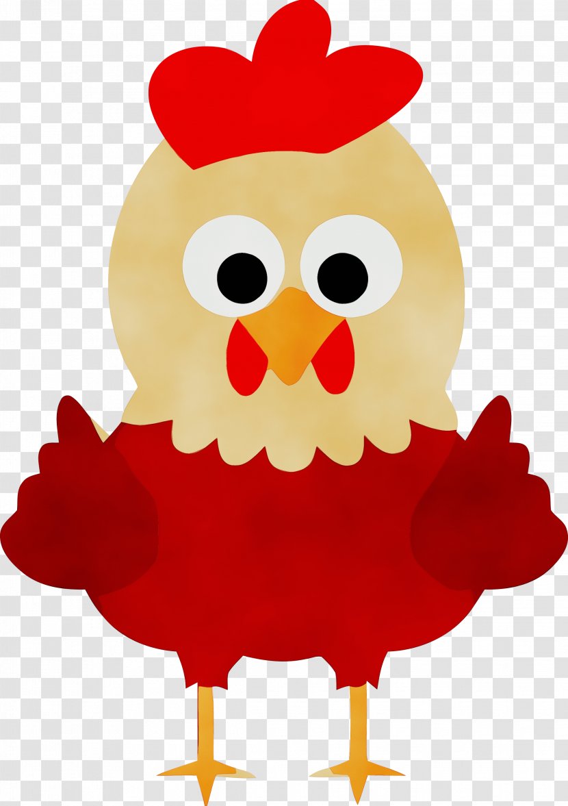Bird Chicken Cartoon Rooster Beak Transparent PNG