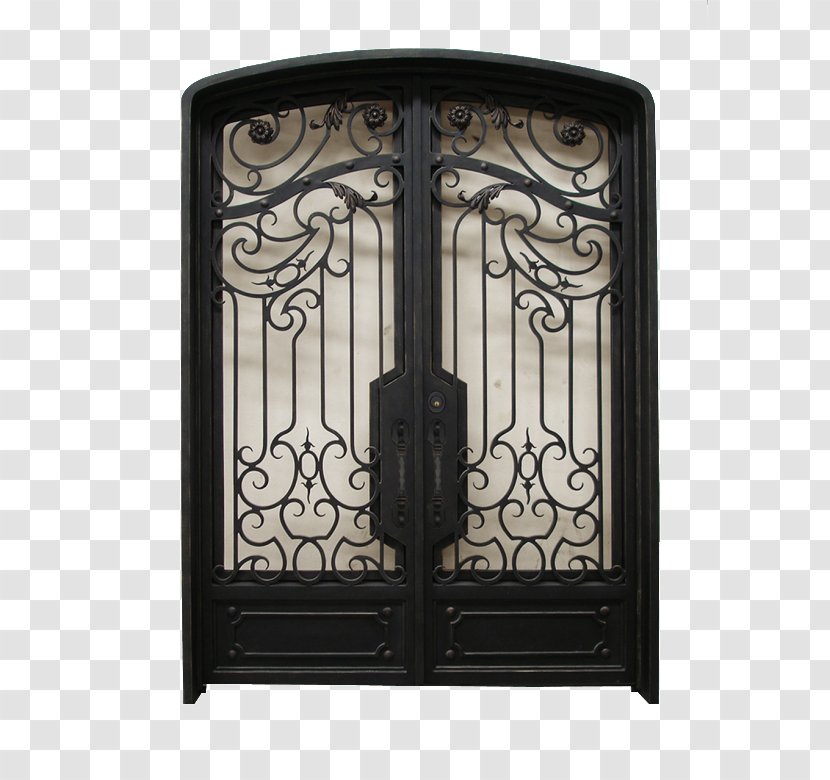 Wrought Iron Window Door Gate - Wall Transparent PNG