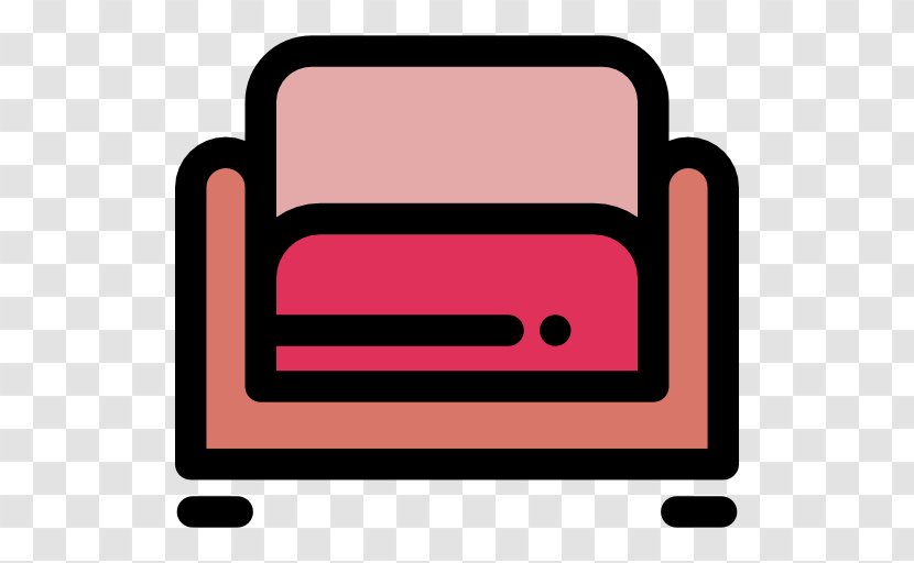 Line Clip Art - Rectangle - Couch Icon Transparent PNG