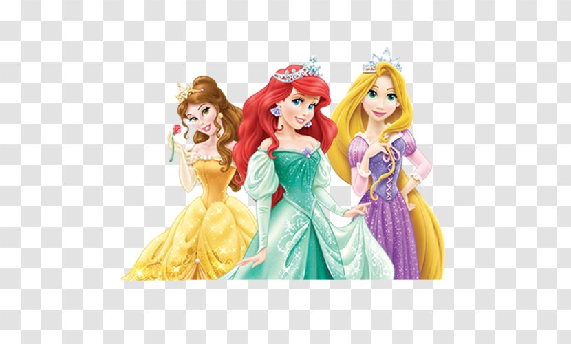 Rapunzel Ariel Princess Aurora Belle Cinderella - Figurine Transparent PNG