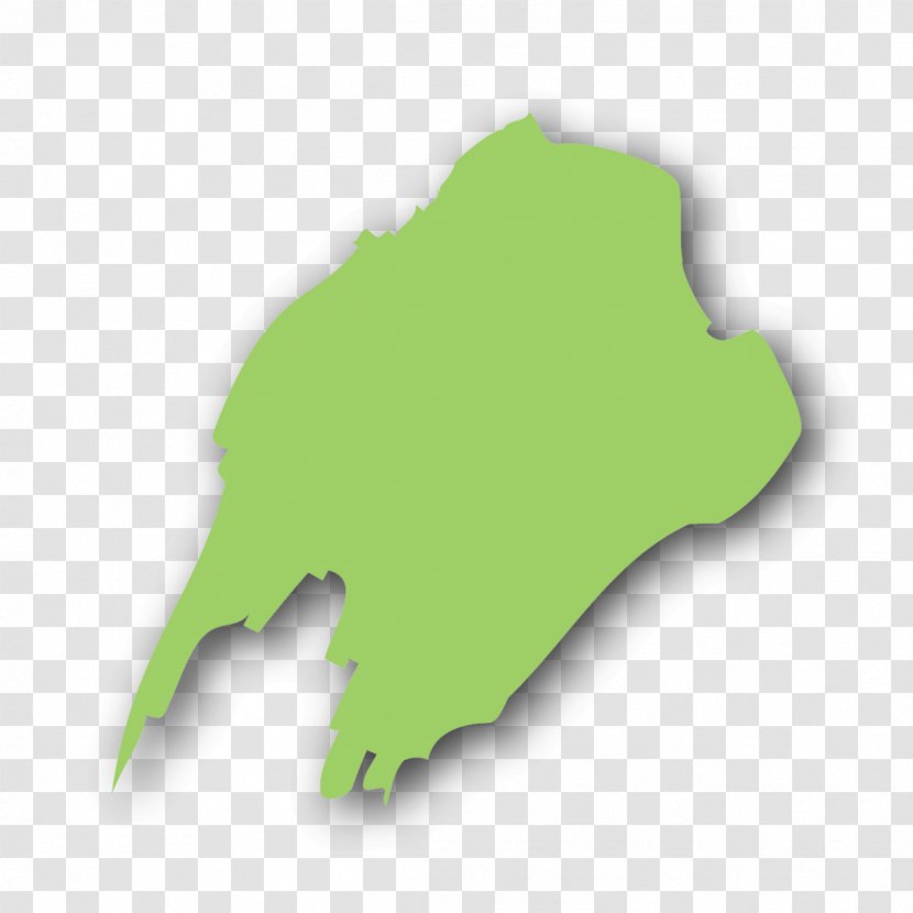 Green Leaf Map - Design Transparent PNG