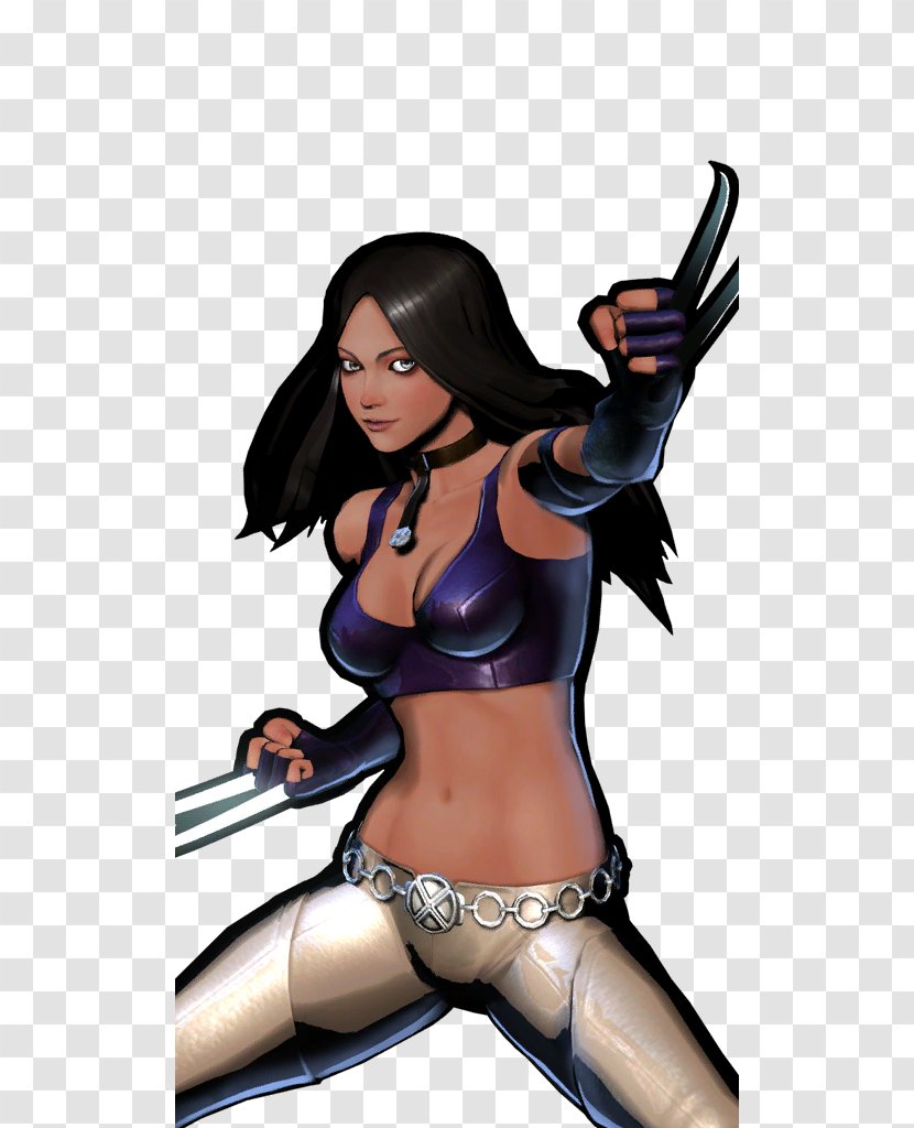 Ultimate Marvel Vs. Capcom 3 3: Fate Of Two Worlds Super Heroes Street Fighter X-23 X-Men - Watercolor - Wolverine Transparent PNG