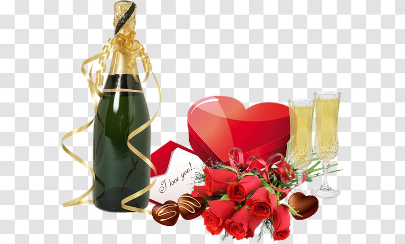 Champagne Bottle Glass Transparent PNG