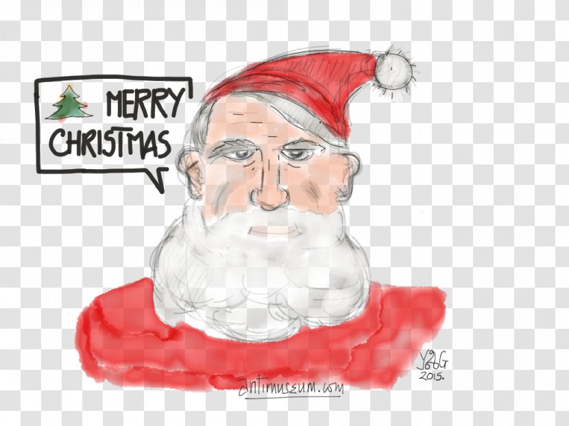 Santa Claus Christmas Ornament Beard Moustache - Facial Hair Transparent PNG