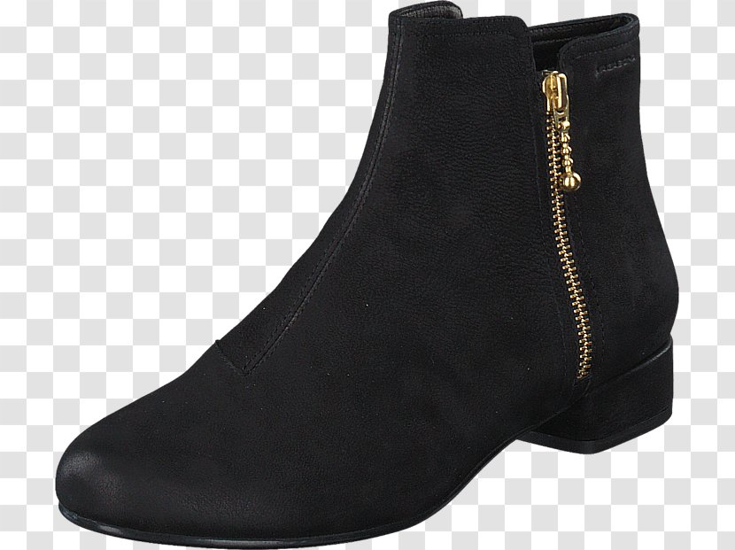 Boot High-heeled Shoe Leather Vagabond - Suede - Square Black Transparent PNG
