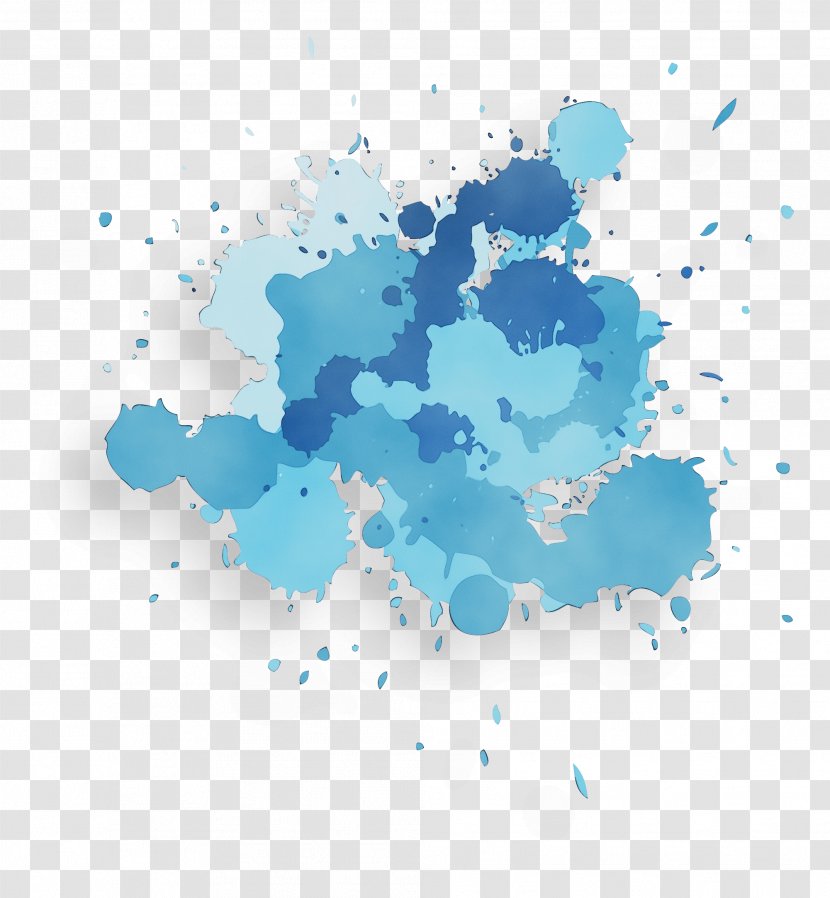 Cartoon Cloud - Wet Ink - World Transparent PNG