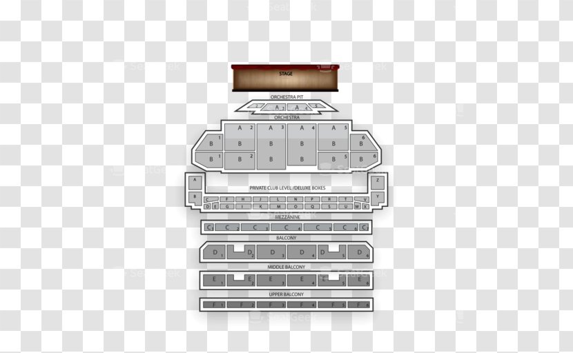 The Fabulous Fox Theatre Theater Cinema - Aircraft Seat Map Transparent PNG