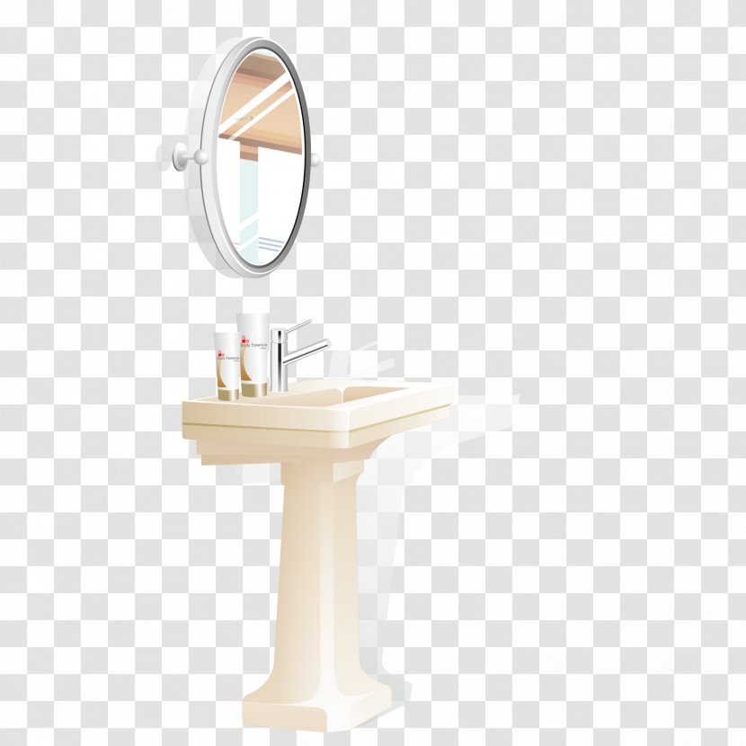 Bathroom Mirror - Sink - Vector Toilet Transparent PNG