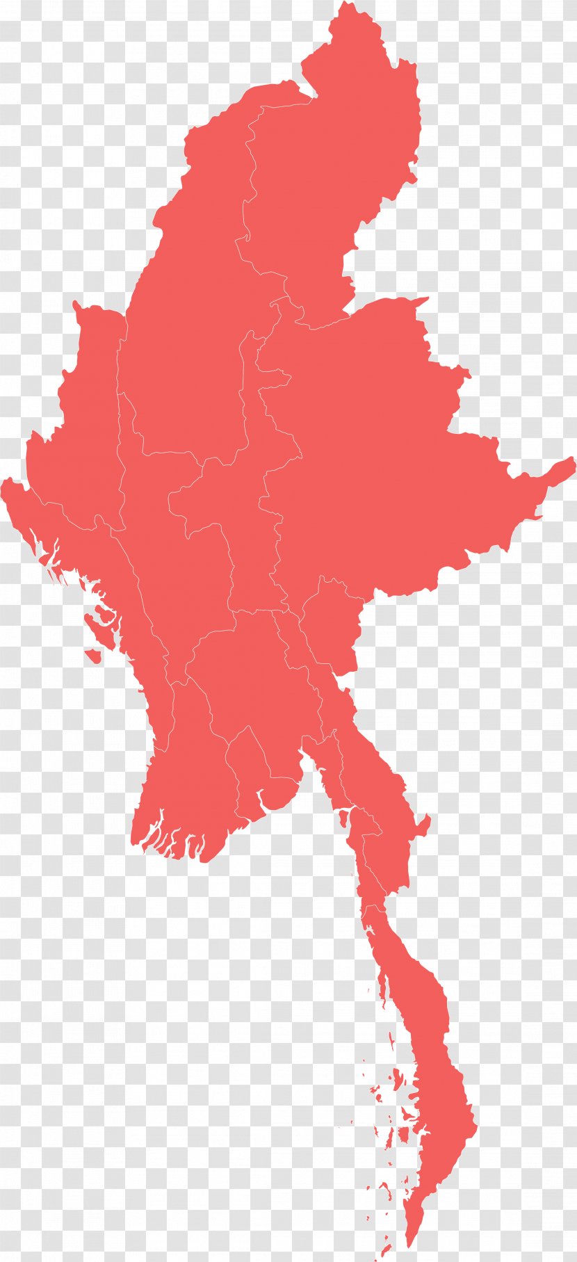 Burma Flag Of Myanmar Map - Flowering Plant Transparent PNG