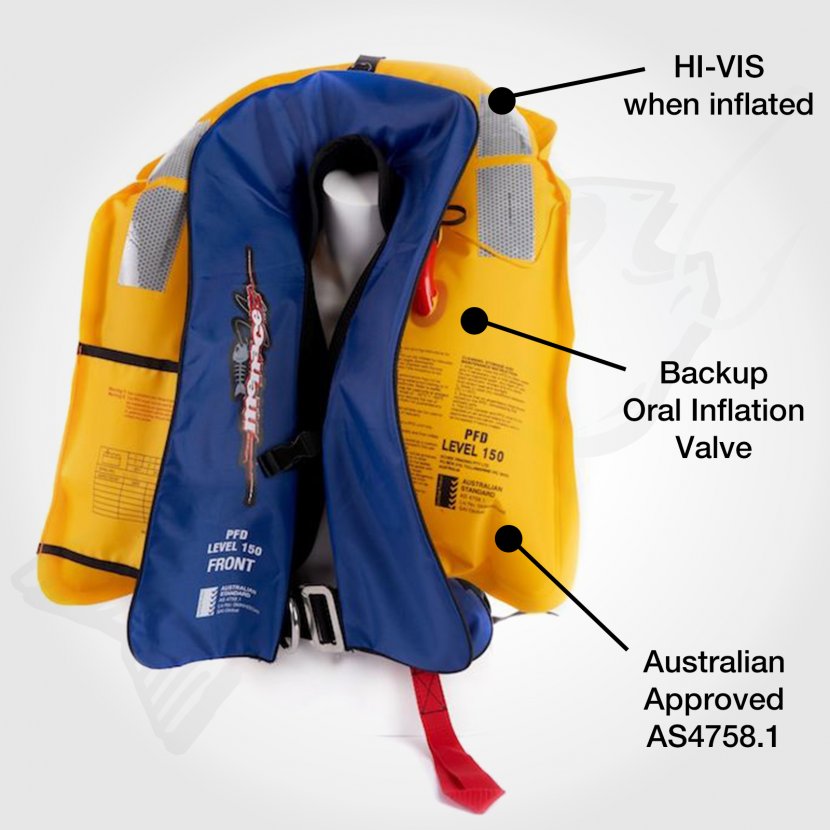 Life Jackets Inflatable Outerwear Gilets - Fishing Rod Transparent PNG