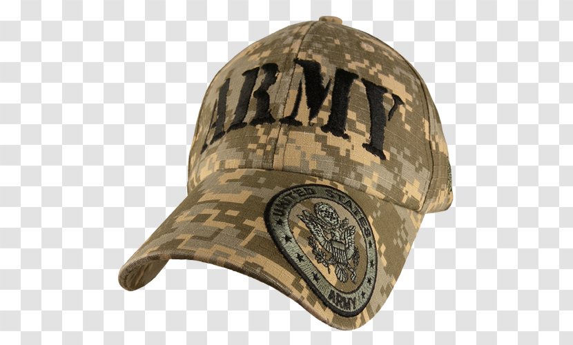 Baseball Cap Army Combat Uniform Hat - Multiscale Camouflage Transparent PNG