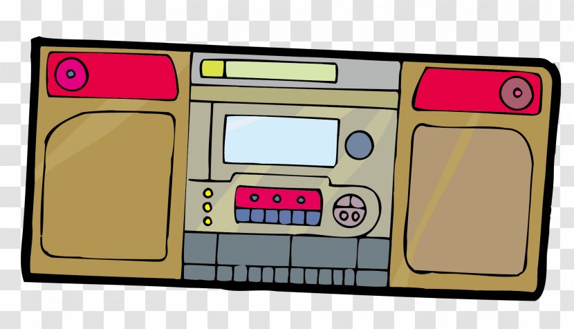 Retro Radio - Boombox - Artworks Transparent PNG