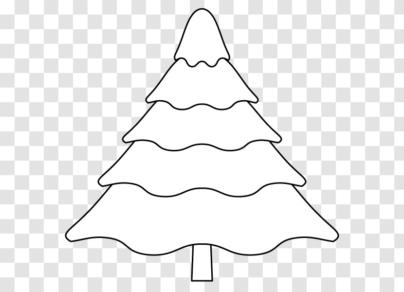 Christmas Tree Line Clip Art Transparent PNG