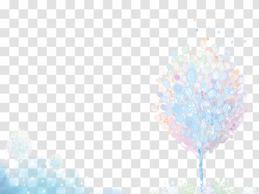 Sky Purple Computer Pattern - Microsoft Azure - Behind The Tree Watercolor Transparent PNG