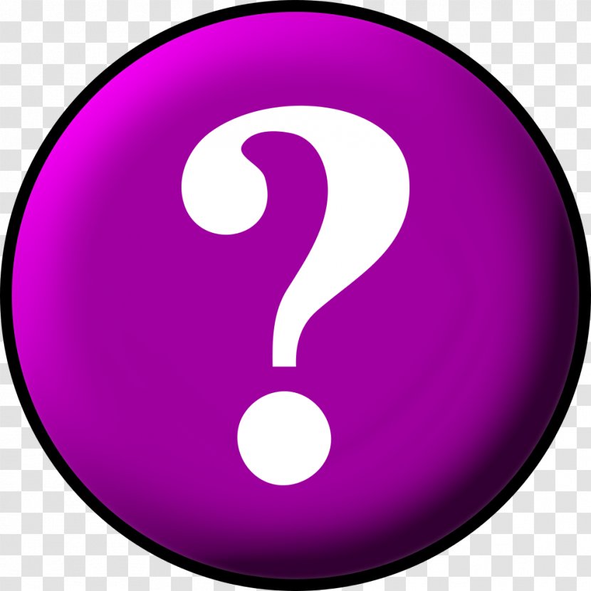 Question Mark Clip Art - Violet - QUESTION MARK Transparent PNG