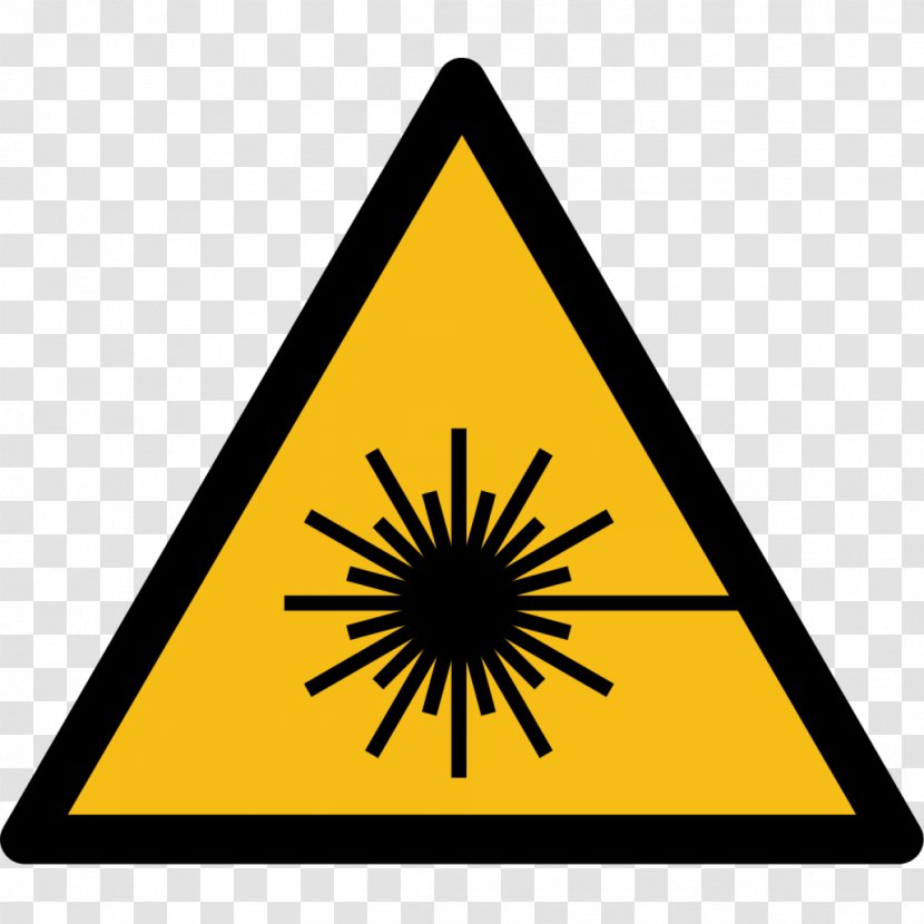 Light Laser Safety Hazard Symbol Brīdinājums - Iso 7010 Transparent PNG