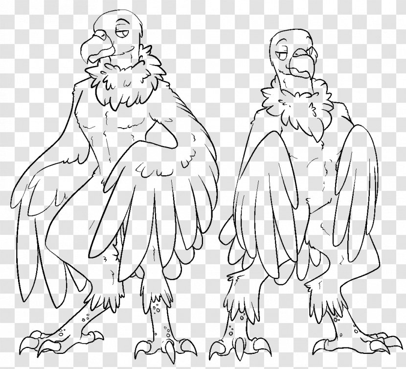 Homo Sapiens Line Art Turkey Vulture - Griffon - Bird Transparent PNG